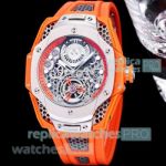 Best Qaulity Copy Hublot Samuel Ross Limited Edition Orange Watch Boy Size 44mm